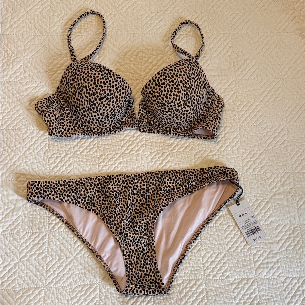 Leopard Print Bikini Set